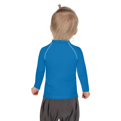 Michigan Upper Peninsula Rash Guard (w/ UP Outline) | Toddler - Azure