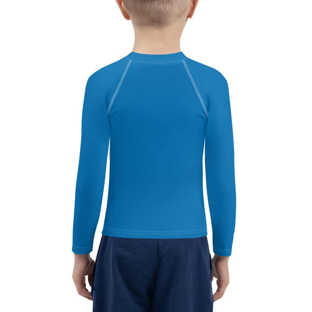 Michigan Upper Peninsula Rash Guard (w/ UP Outline) | Toddler - Azure