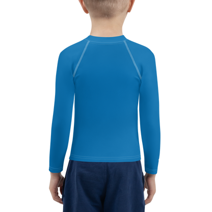 Michigan Upper Peninsula Rash Guard (w/ UP Outline) | Toddler - Azure