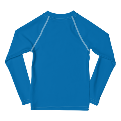 Michigan Upper Peninsula Rash Guard (w/ UP Outline) | Toddler - Azure