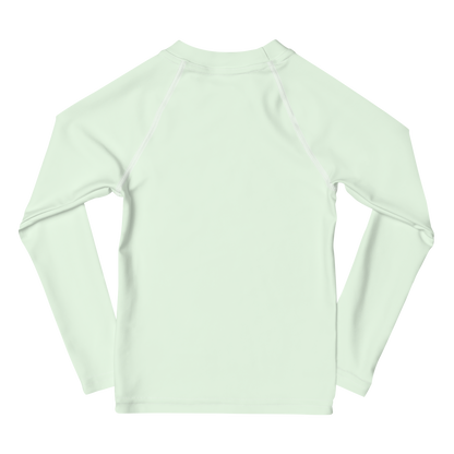 Michigan Upper Peninsula Rash Guard (w/ UP Outline) | Toddler - Dew Green