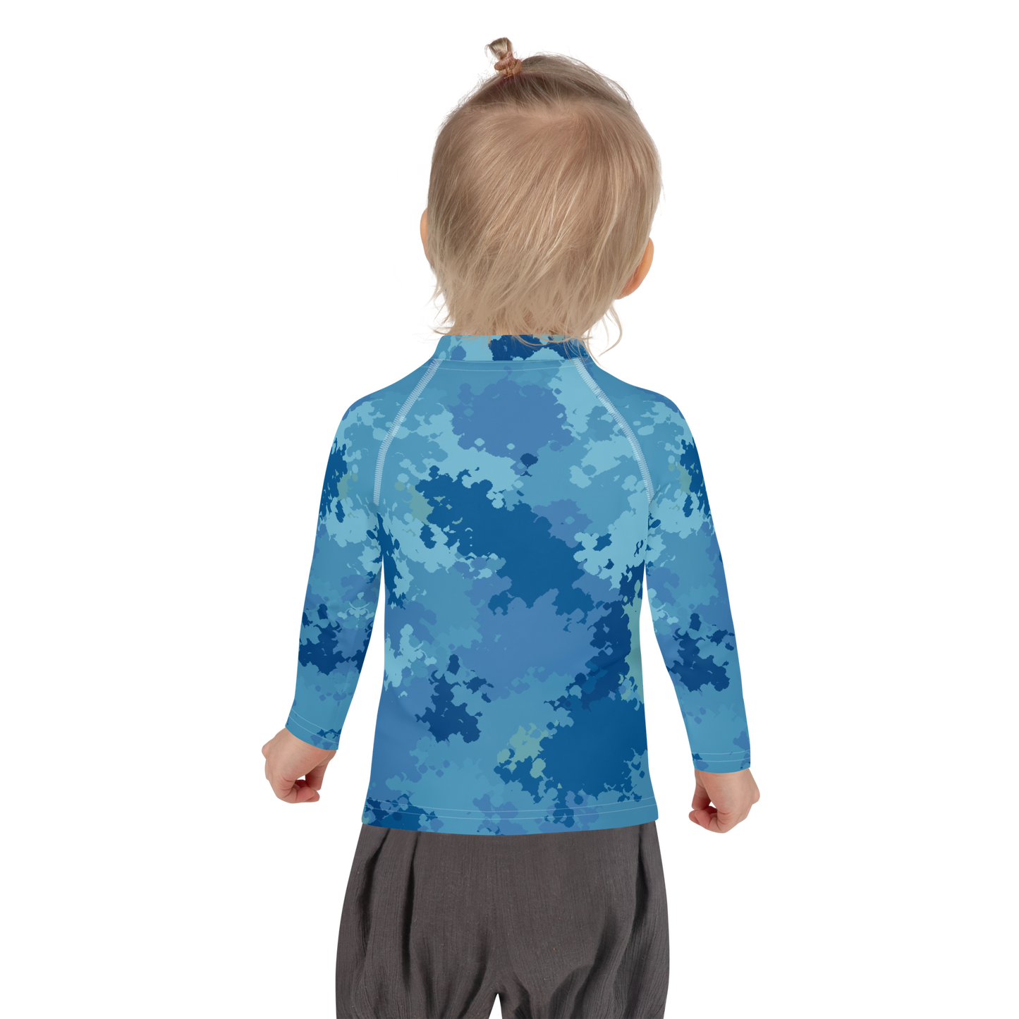 Michigan Upper Peninsula Rash Guard (w/ UP Outline) | Toddler - Great Lakes Camo