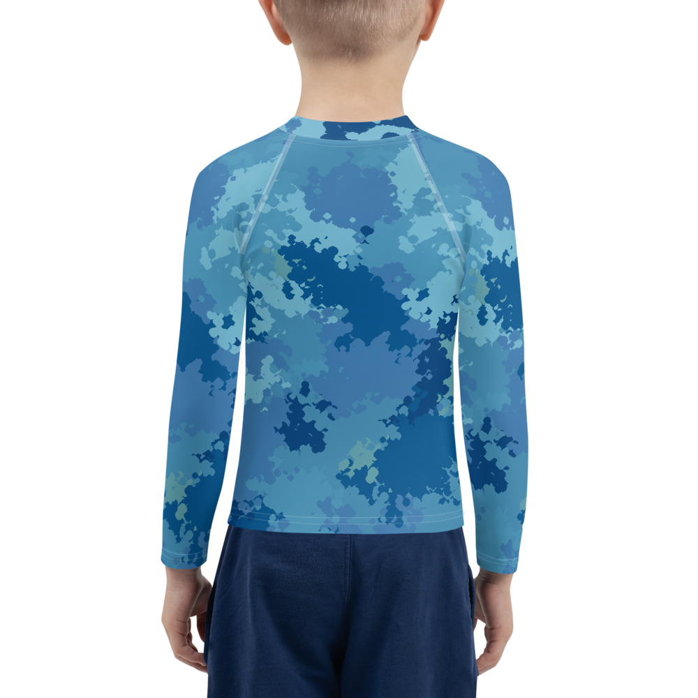 Michigan Upper Peninsula Rash Guard (w/ UP Outline) | Toddler - Great Lakes Camo