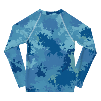 Michigan Upper Peninsula Rash Guard (w/ UP Outline) | Toddler - Great Lakes Camo