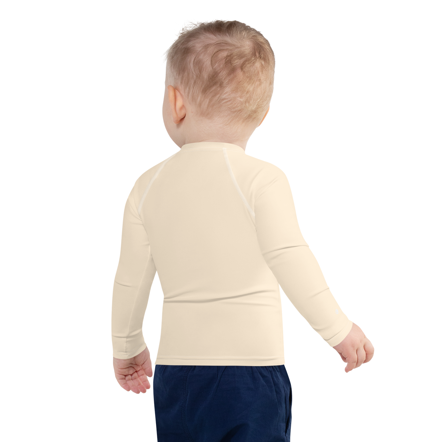 Michigan Upper Peninsula Rash Guard (w/ UP USA Flag) | Toddler - Champagne White