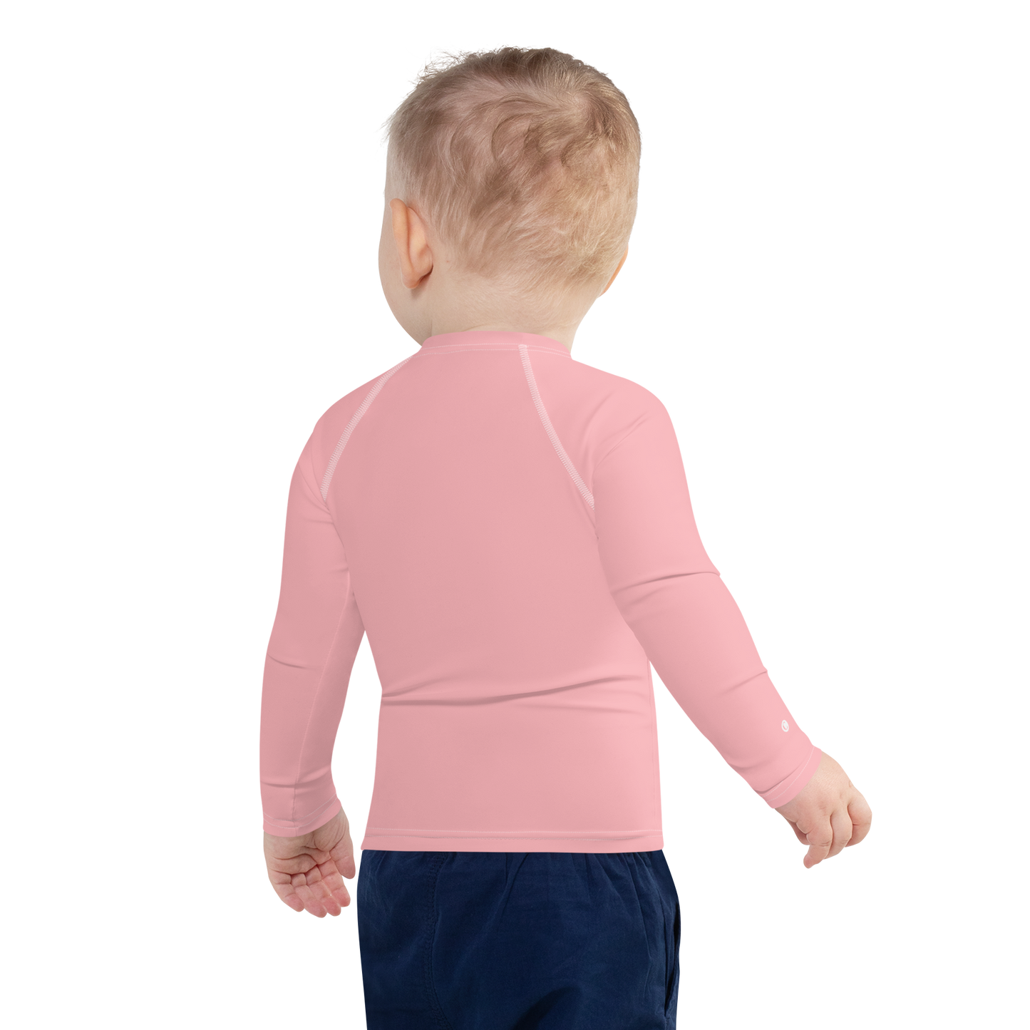 Michigan Upper Peninsula Rash Guard (w/ UP USA Flag) | Toddler - Strawberry Pink