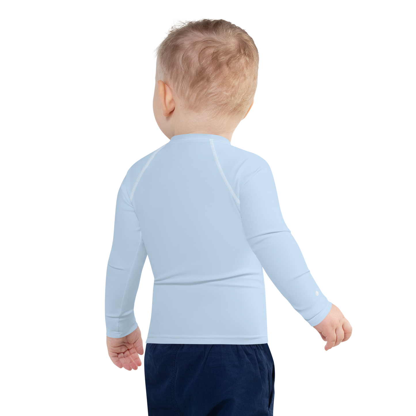 Michigan Upper Peninsula Rash Guard (w/ UP USA Flag) | Toddler - Light Blue