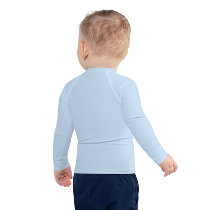 Michigan Upper Peninsula Rash Guard (w/ UP USA Flag) | Toddler - Light Blue