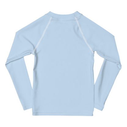 Michigan Upper Peninsula Rash Guard (w/ UP USA Flag) | Toddler - Light Blue