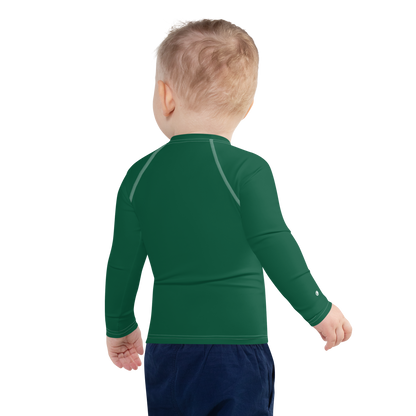 Michigan Upper Peninsula Rash Guard (w/ UP USA Flag) | Toddler - Superior Green