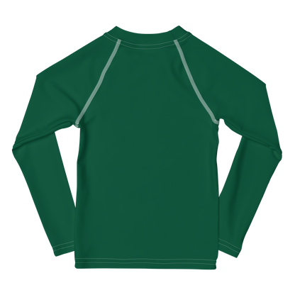 Michigan Upper Peninsula Rash Guard (w/ UP USA Flag) | Toddler - Superior Green