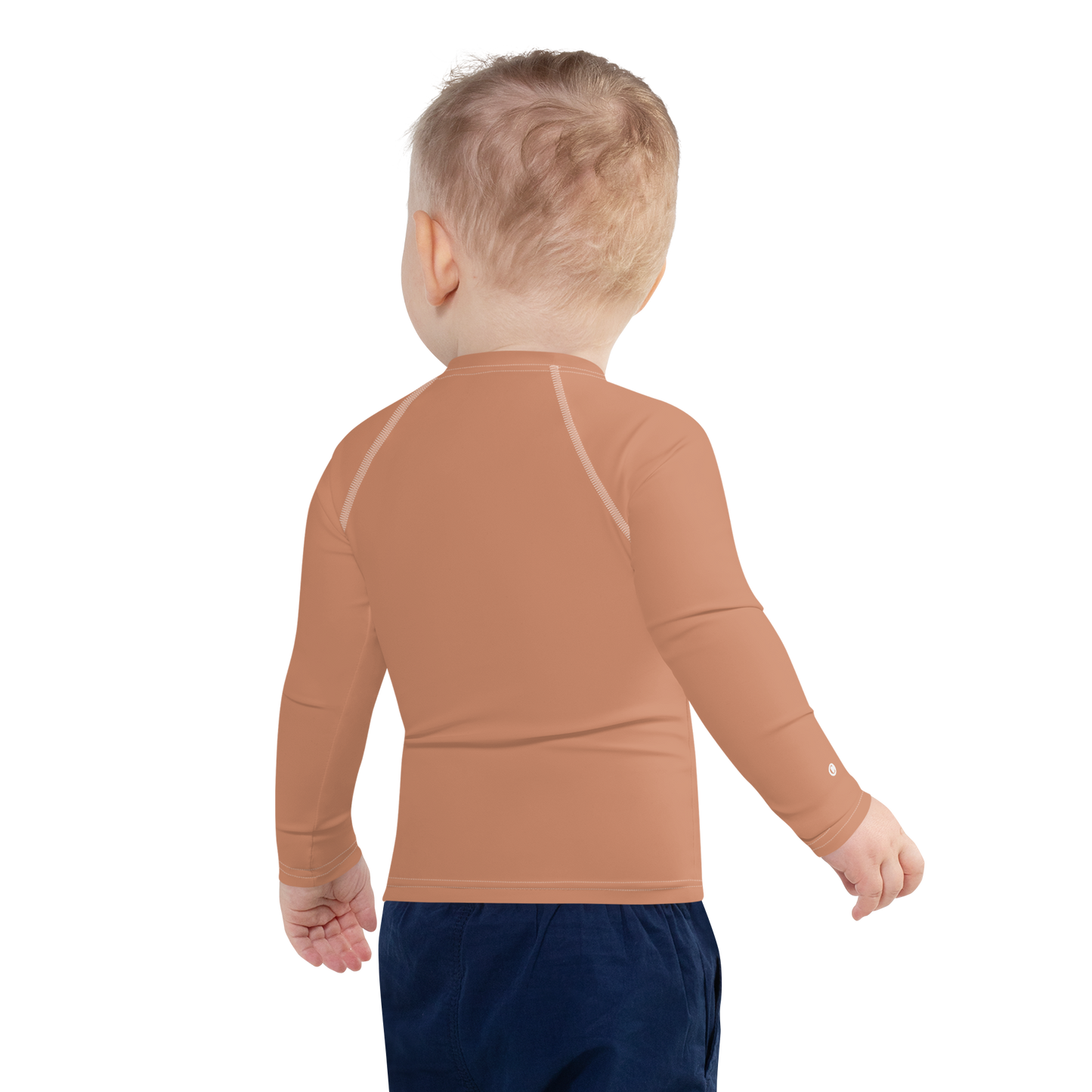 Michigan Upper Peninsula Rash Guard (w/ UP USA Flag) | Toddler - Copper Color