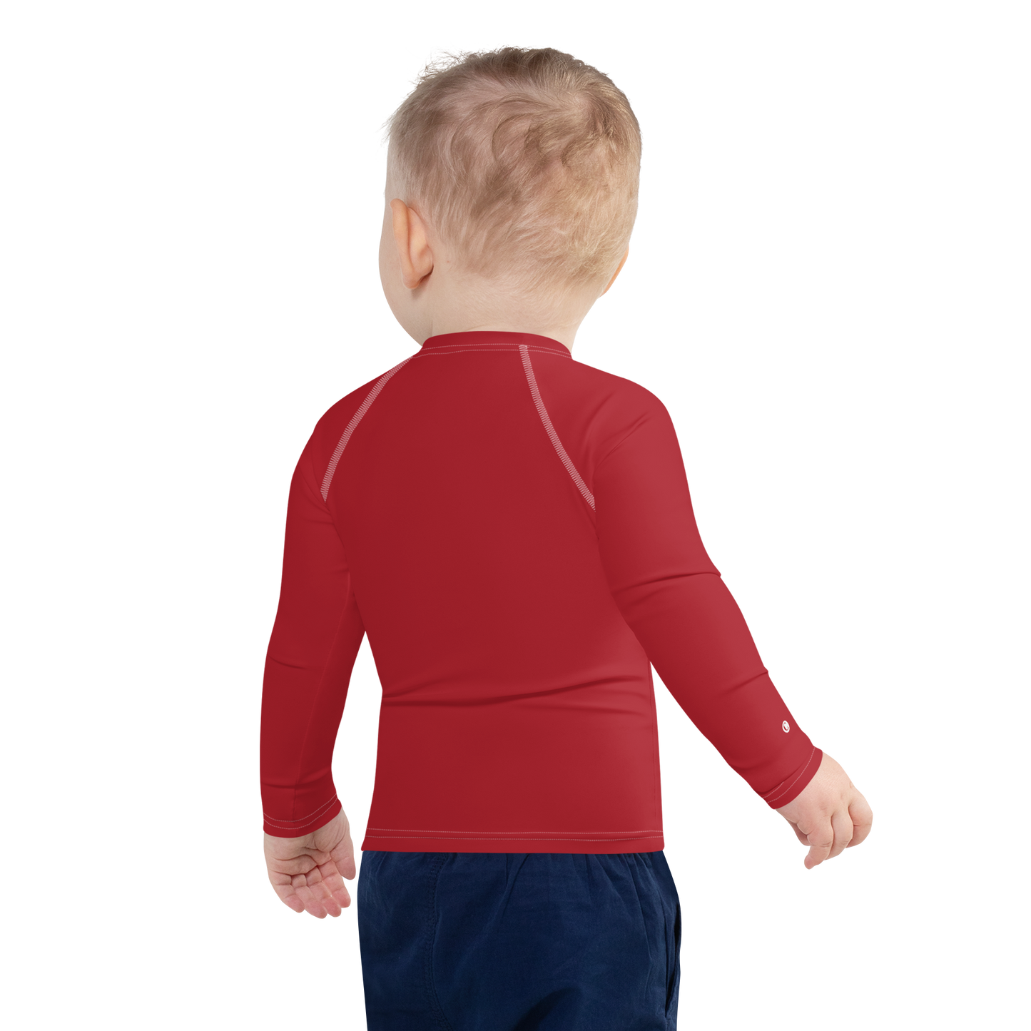 Michigan Upper Peninsula Rash Guard (w/ UP USA Flag) | Toddler - Thimbleberry Red