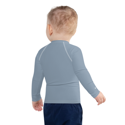 Michigan Upper Peninsula Rash Guard (w/ UP USA Flag) | Toddler - B-24 Grey