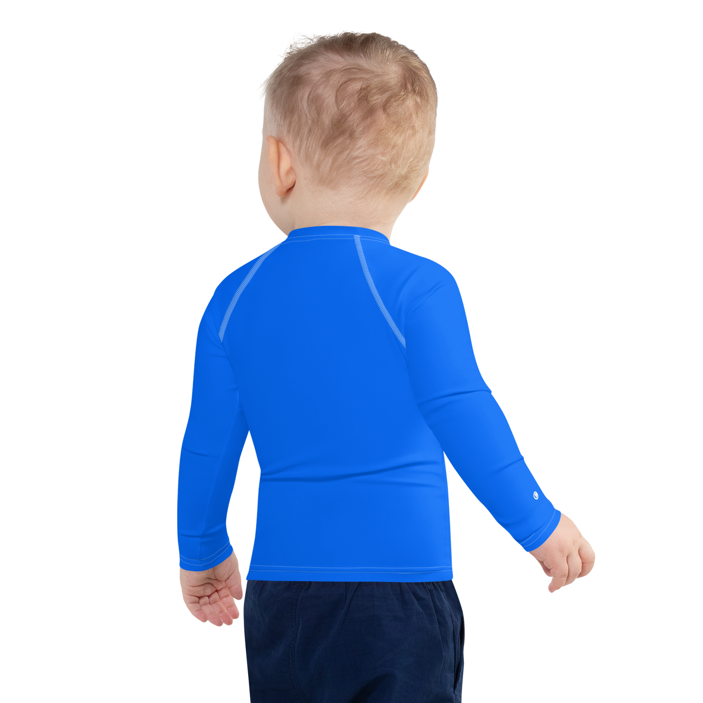 Michigan Upper Peninsula Rash Guard (w/ UP USA Flag) | Toddler - Motor Town Blue