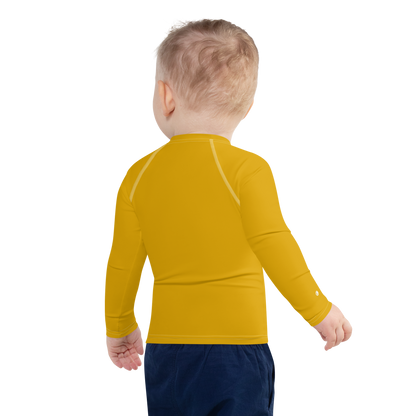 Michigan Upper Peninsula Rash Guard (w/ UP USA Flag) | Toddler - Gold