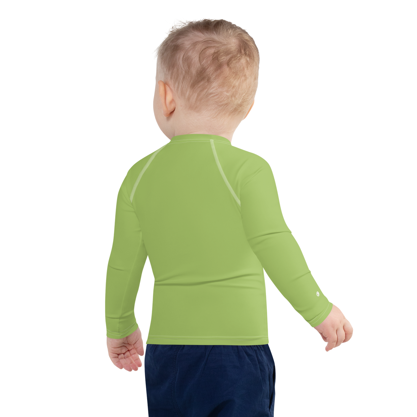 Michigan Upper Peninsula Rash Guard (w/ UP USA Flag) | Toddler - Gooseberry Green