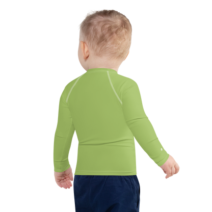 Michigan Upper Peninsula Rash Guard (w/ UP USA Flag) | Toddler - Gooseberry Green