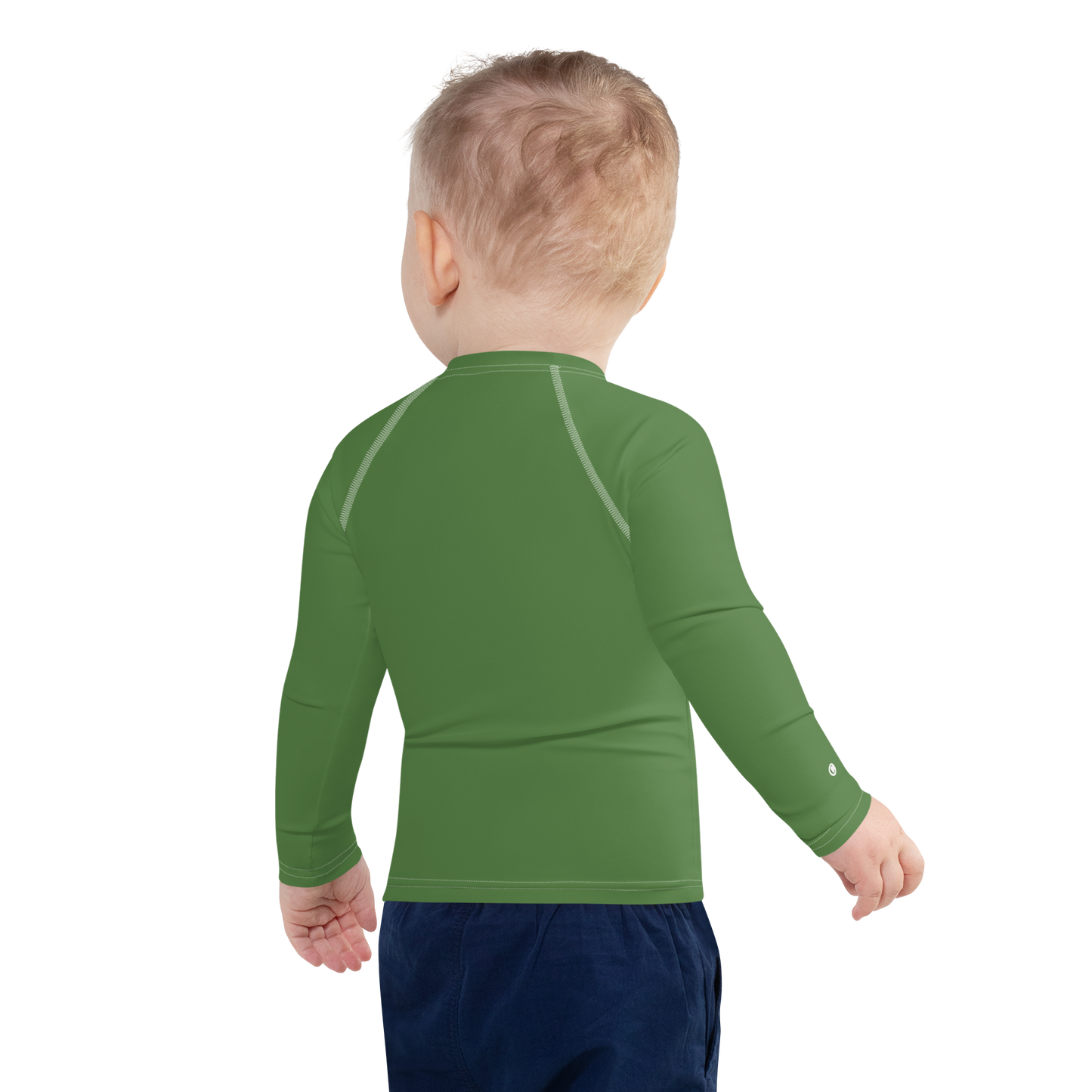 Michigan Upper Peninsula Rash Guard (w/ UP USA Flag) | Toddler - Pine Green