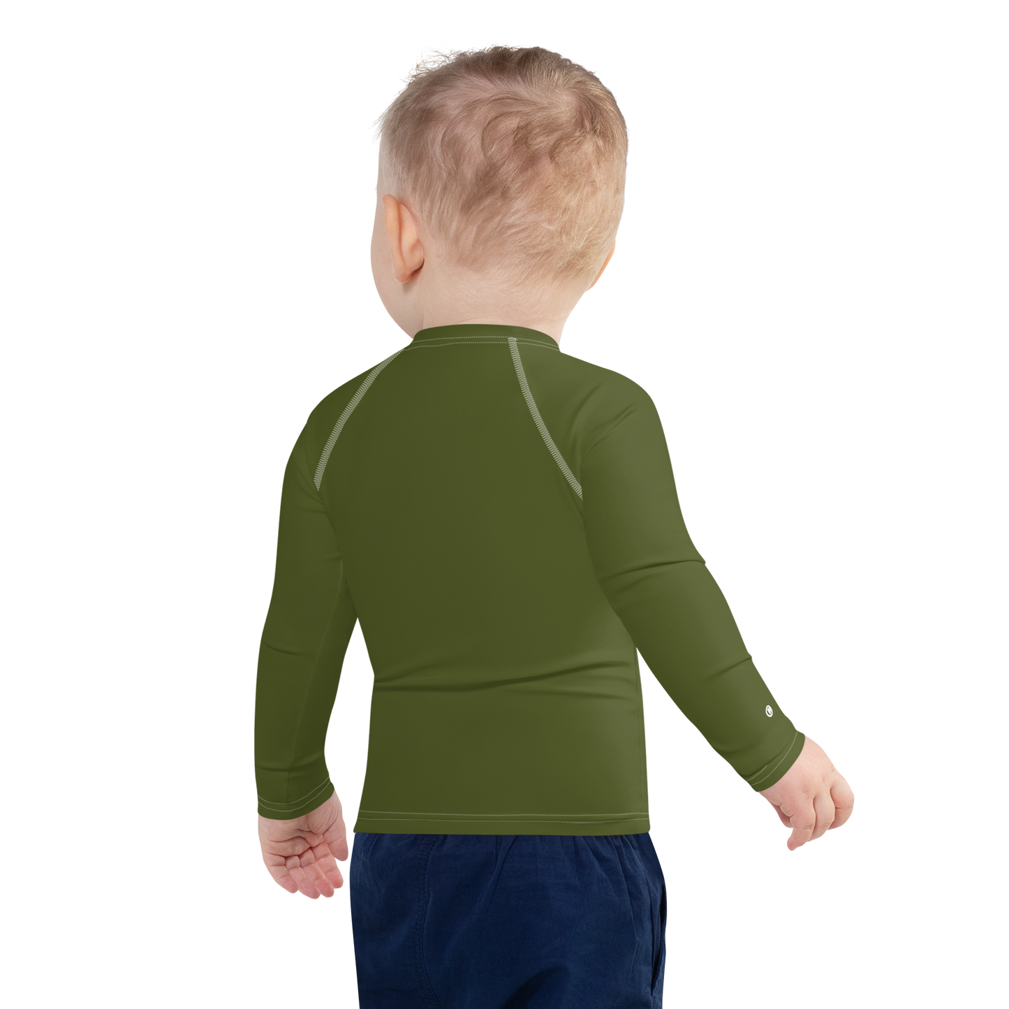 Michigan Upper Peninsula Rash Guard (w/ UP USA Flag) | Toddler - Army Green