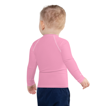 Michigan Upper Peninsula Rash Guard (w/ UP USA Flag) | Toddler - '67 Caddie Pink