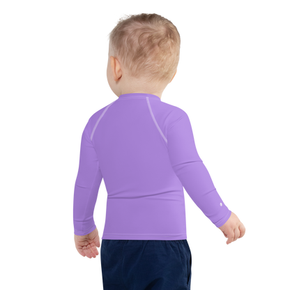 Michigan Upper Peninsula Rash Guard (w/ UP USA Flag) | Toddler - Lavender