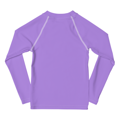 Michigan Upper Peninsula Rash Guard (w/ UP USA Flag) | Toddler - Lavender