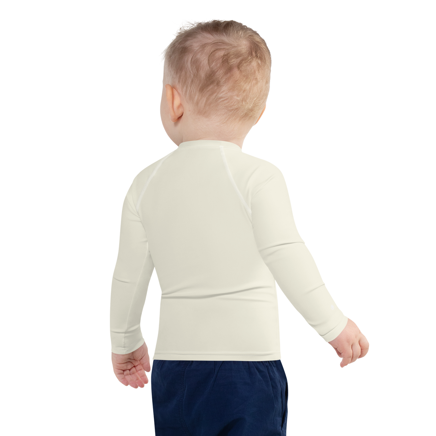 Michigan Upper Peninsula Rash Guard (w/ UP USA Flag) | Toddler - Ivory White