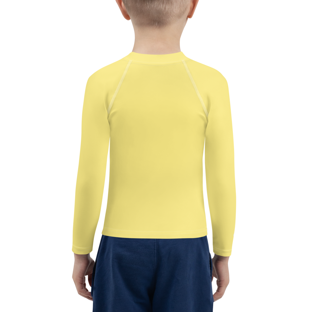 Michigan Upper Peninsula Rash Guard (w/ UP USA Flag) | Toddler - Cherry Yellow