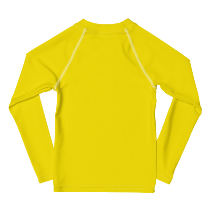 Michigan Upper Peninsula Rash Guard (w/ UP USA Flag) | Toddler - Gadsden Yellow