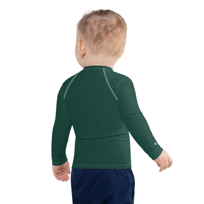 Michigan Upper Peninsula Rash Guard (w/ UP USA Flag) | Toddler - Laconic Green