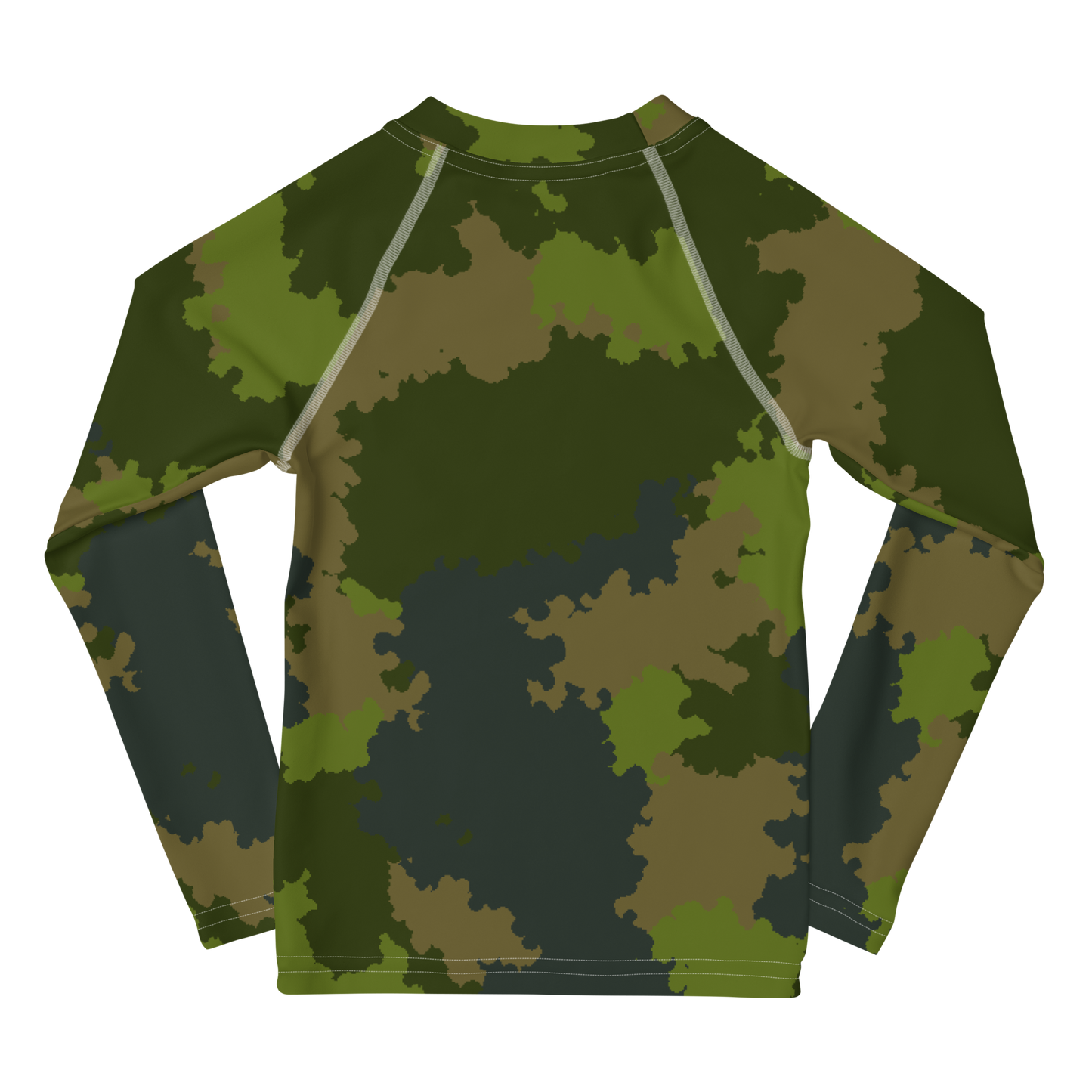 Michigan Upper Peninsula Rash Guard (w/ UP USA Flag) | Toddler - Woodland Camo