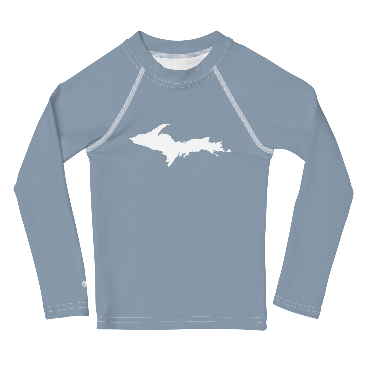 Michigan Upper Peninsula Rash Guard (w/ UP Outline) | Toddler - B-24 Grey