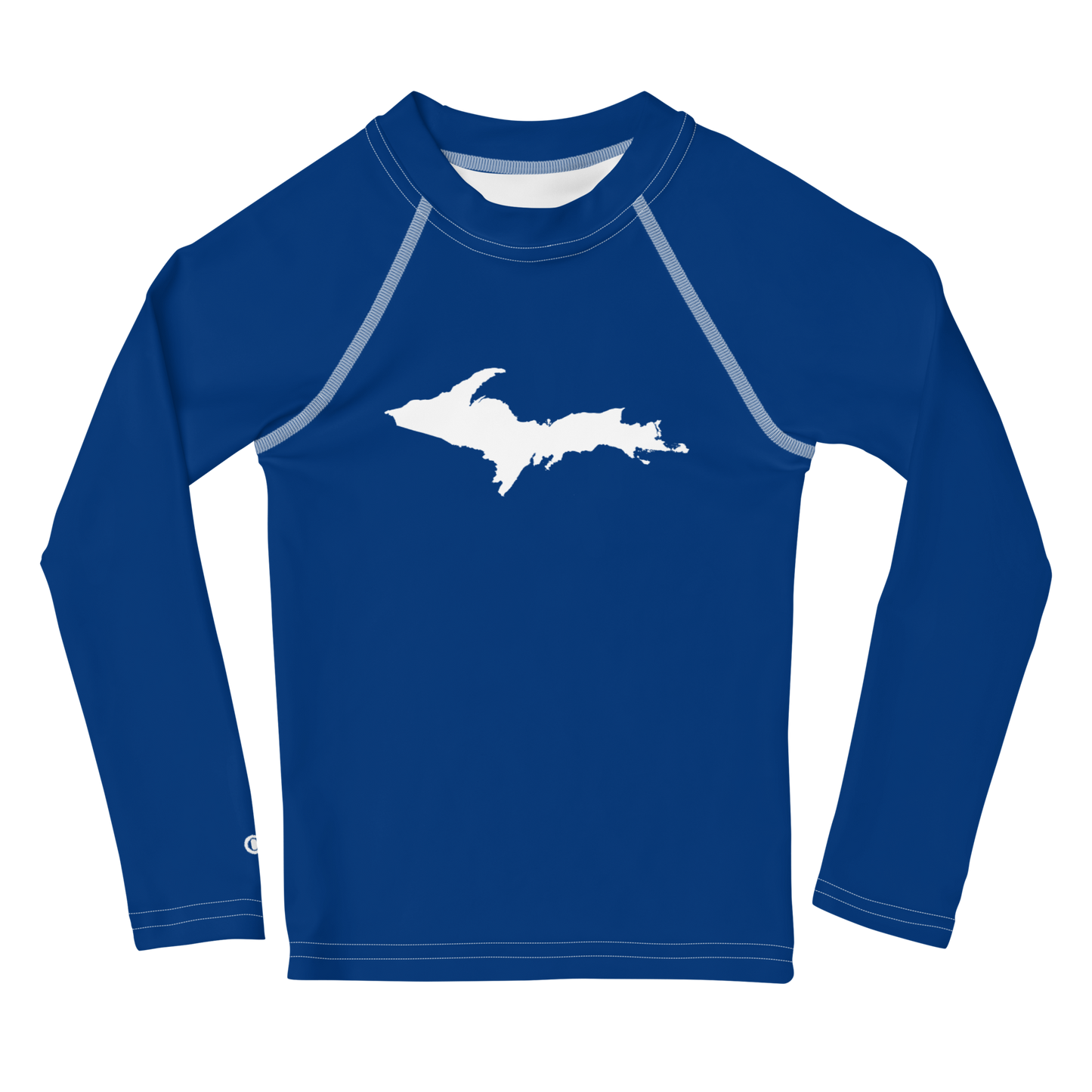 Michigan Upper Peninsula Rash Guard (w/ UP Outline) | Toddler - Dearborn Blue