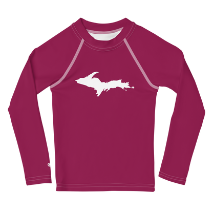 Michigan Upper Peninsula Rash Guard (w/ UP Outline) | Toddler - Army Green