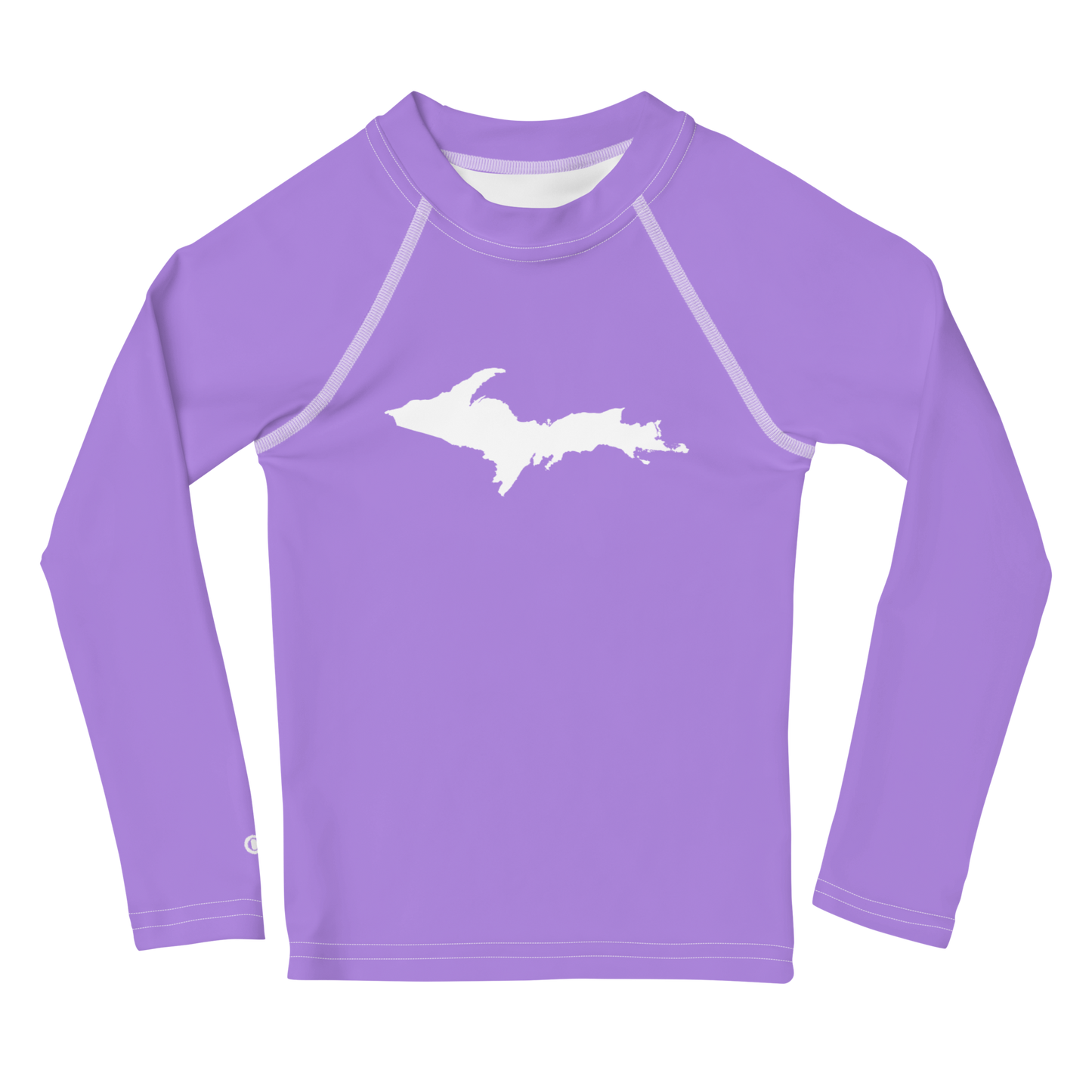 Michigan Upper Peninsula Rash Guard (w/ UP Outline) | Toddler - Lavender