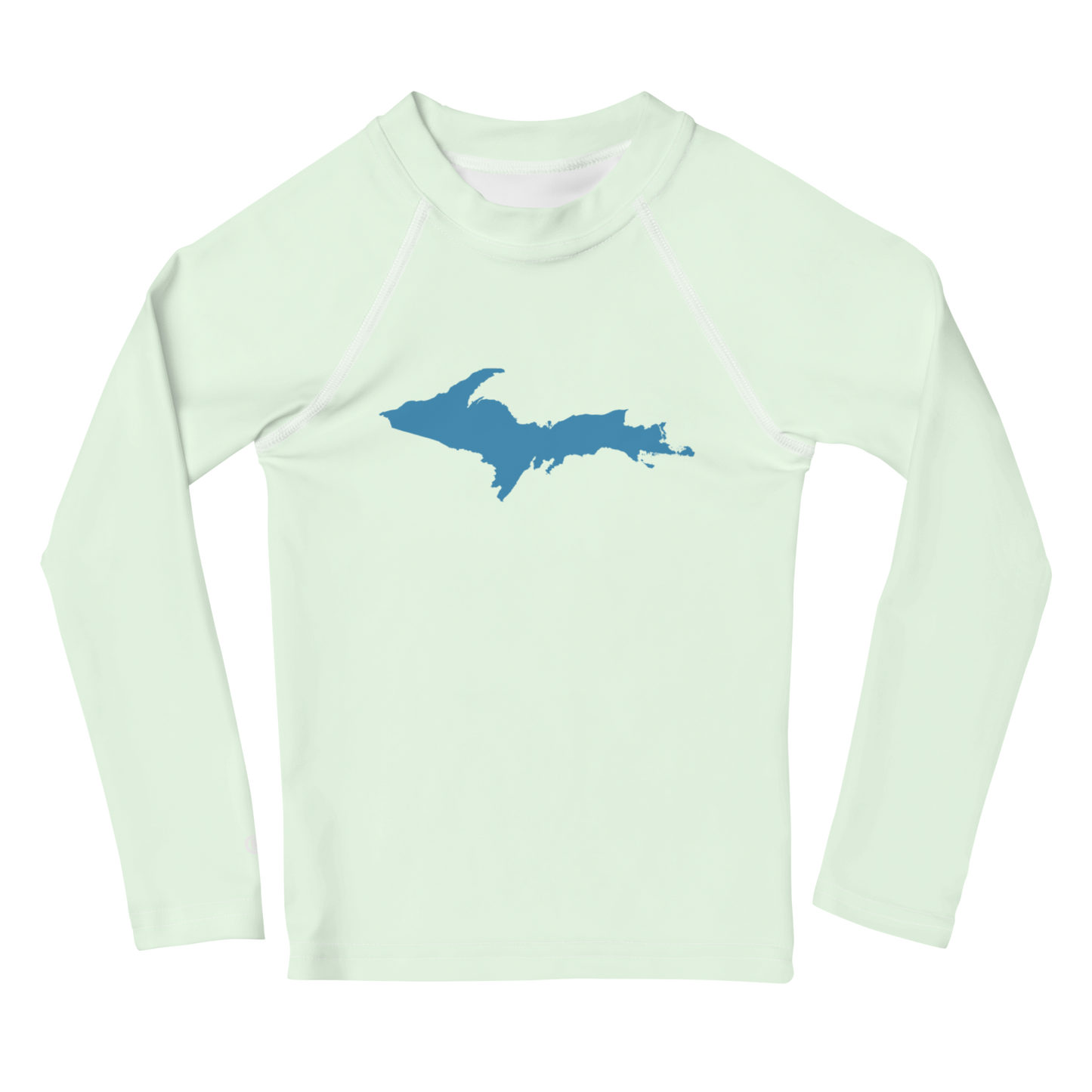 Michigan Upper Peninsula Rash Guard (w/ UP Outline) | Toddler - Dew Green