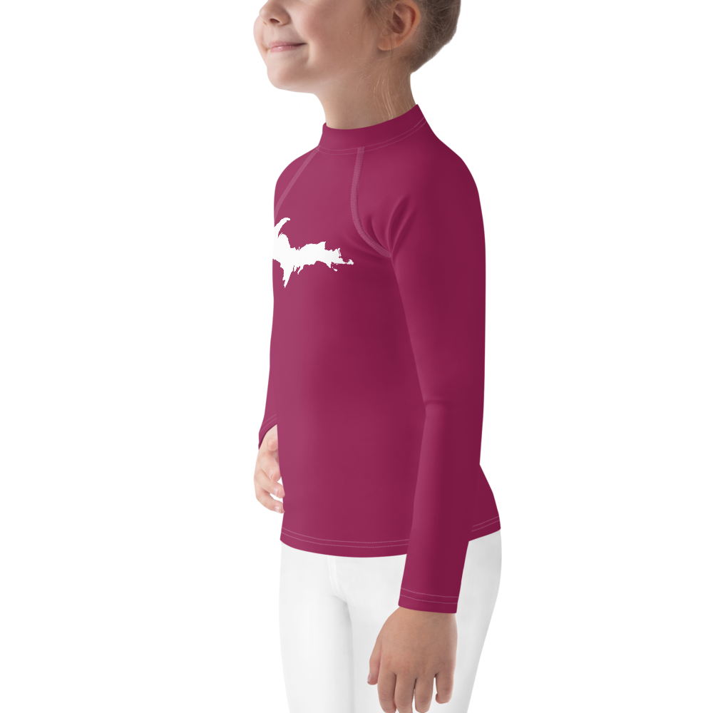 Michigan Upper Peninsula Rash Guard (w/ UP Outline) | Toddler - Army Green