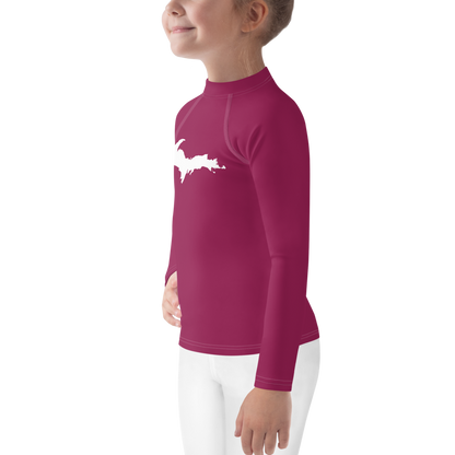 Michigan Upper Peninsula Rash Guard (w/ UP Outline) | Toddler - Army Green