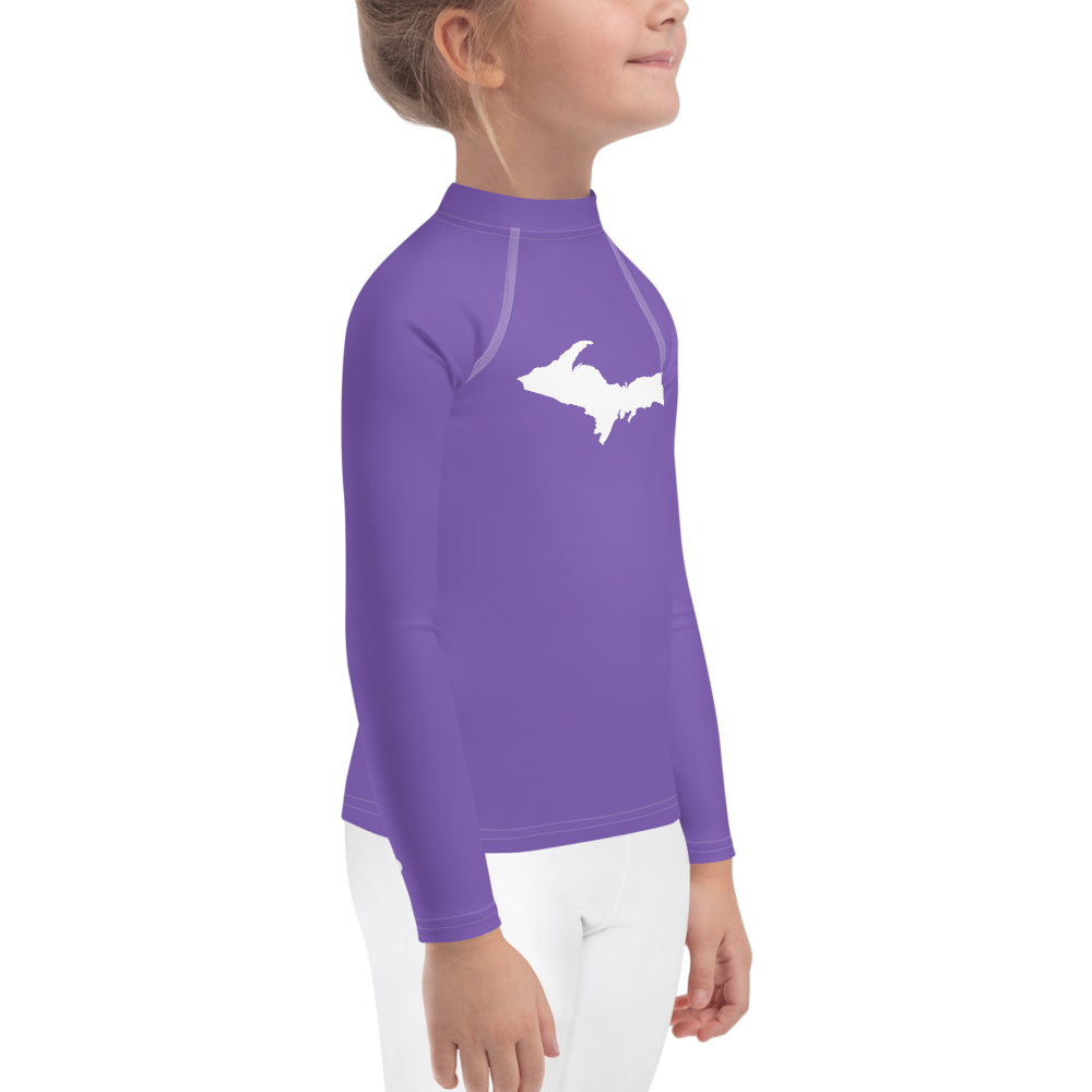 Michigan Upper Peninsula Rash Guard (w/ UP Outline) | Toddler - Lake Iris