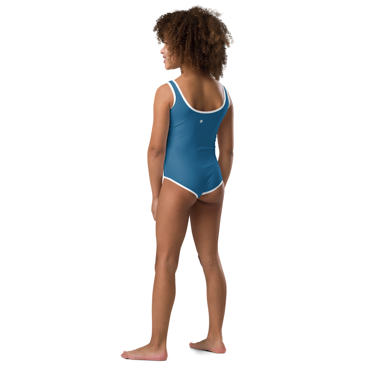 Michigan Upper Peninsula Toddler Swimsuit (w/ UP Outline) | Blueberry