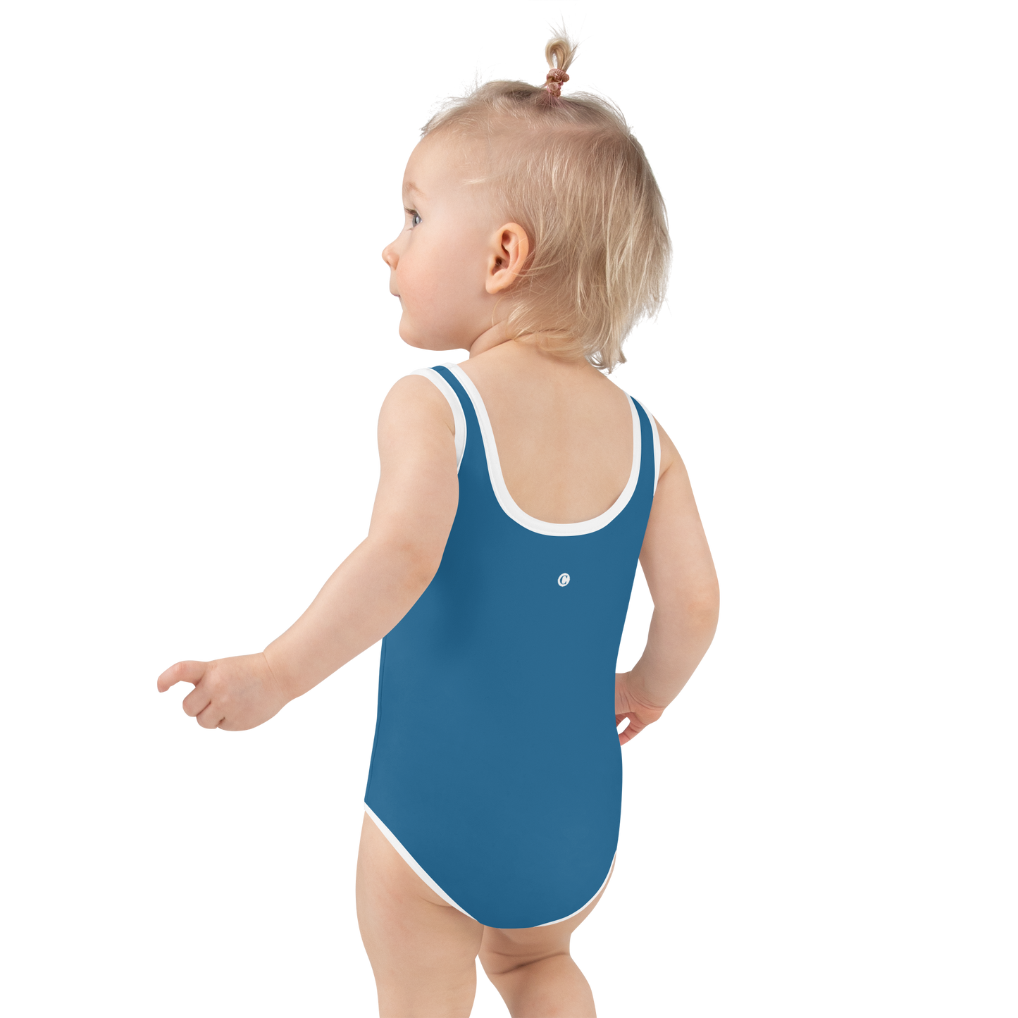 Michigan Upper Peninsula Toddler Swimsuit (w/ UP Outline) | Blueberry