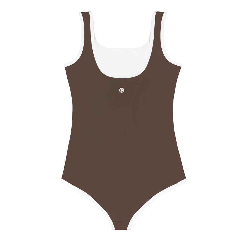 Michigan Upper Peninsula Toddler Swimsuit (w/ UP Outline) | Hickory Color