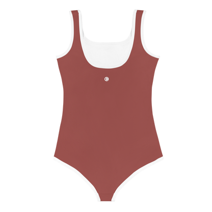 Michigan Upper Peninsula Toddler Swimsuit (w/ UP Outline) | Ore Dock Red