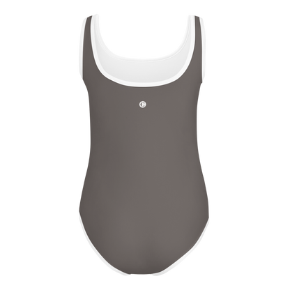 Michigan Upper Peninsula Toddler Swimsuit (w/ UP Outline) | Warren Tank Grey