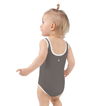 Michigan Upper Peninsula Toddler Swimsuit (w/ UP Outline) | Warren Tank Grey