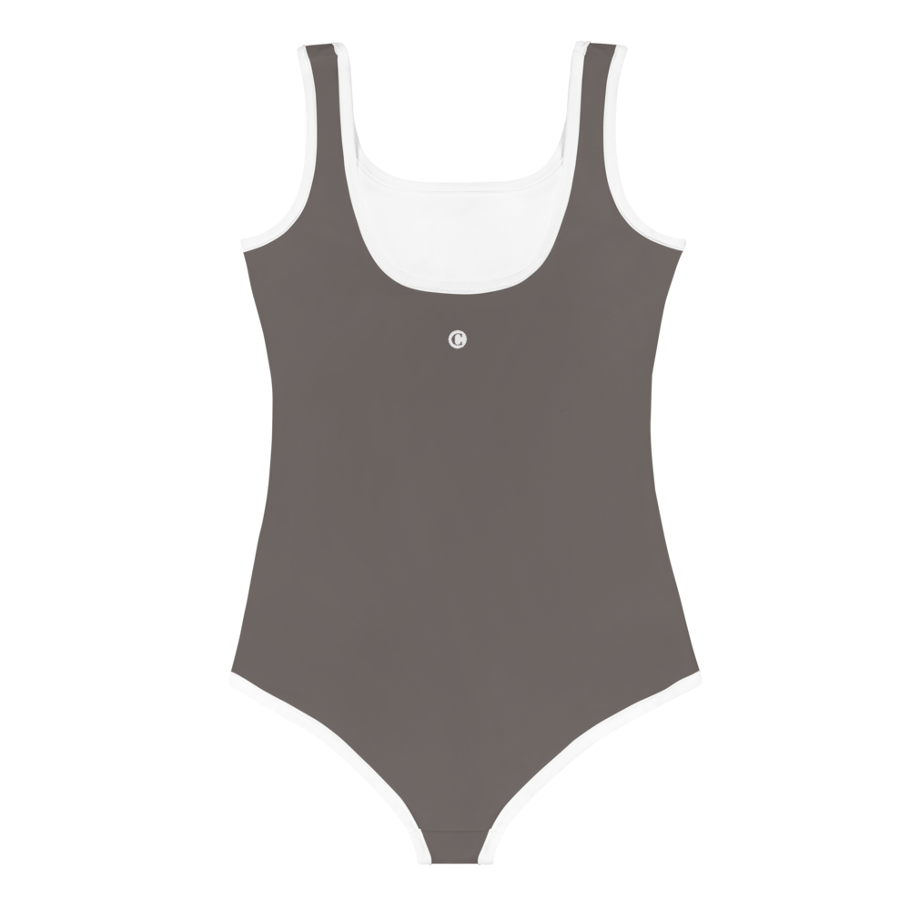 Michigan Upper Peninsula Toddler Swimsuit (w/ UP Outline) | Warren Tank Grey