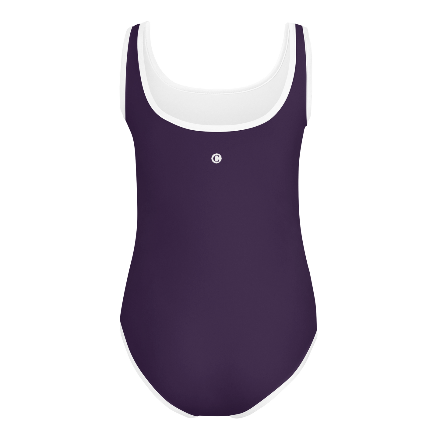 Michigan Upper Peninsula Toddler Swimsuit (w/ UP Outline) | Blackcurrant