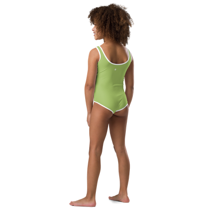 Michigan Upper Peninsula Toddler Swimsuit (w/ UP Outline) | Gooseberry Green