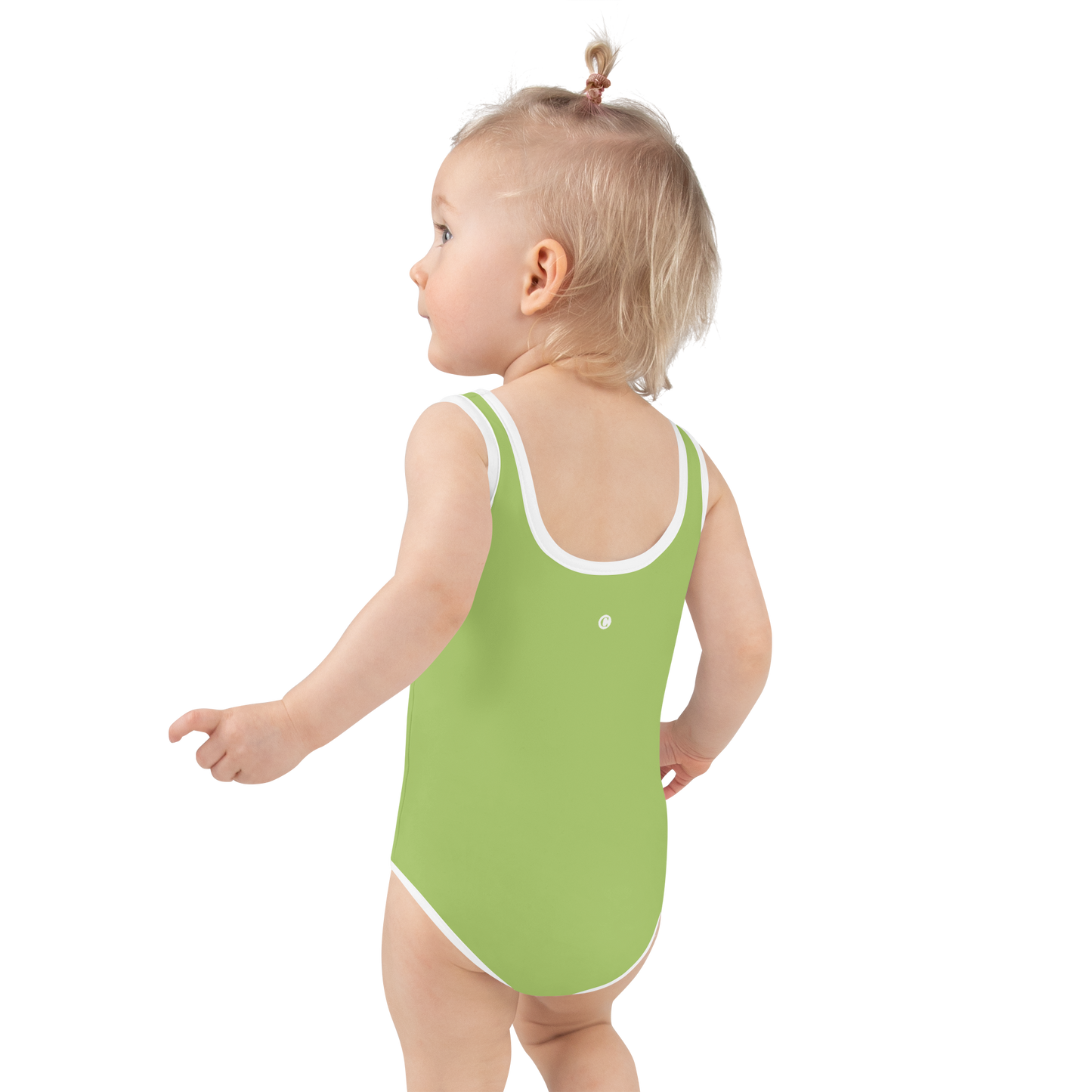 Michigan Upper Peninsula Toddler Swimsuit (w/ UP Outline) | Gooseberry Green